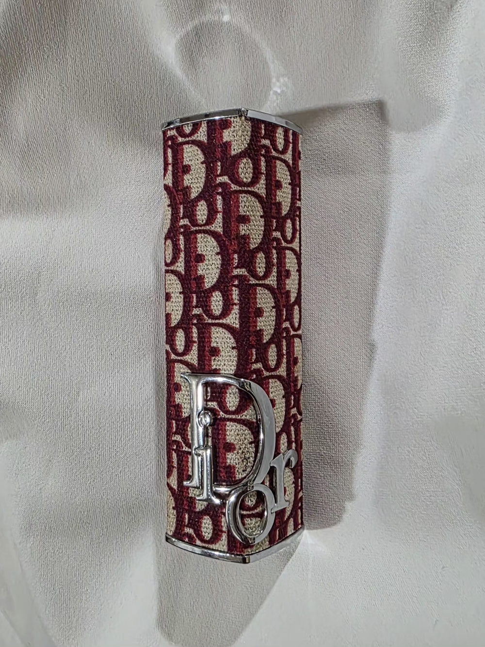 Dior Limited Addition Addicted Lipstick Case Burgendy Oblique